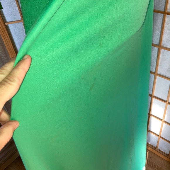 Vintage 60s Green Capelet Sequin Gown ILGWU Union Made Dress - Picture 15 of 15